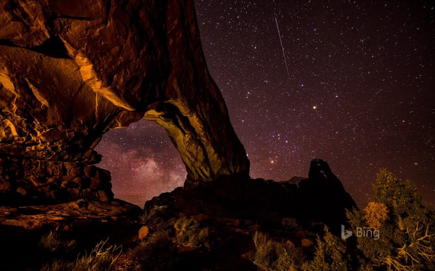 North Window Arch in Arches National Park, Utah