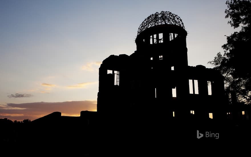 “The Atomic Bomb Dome at dusk” Hiroshima, Hiroshima