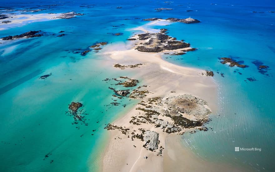 Chausey islands off the coast of Normandy, France