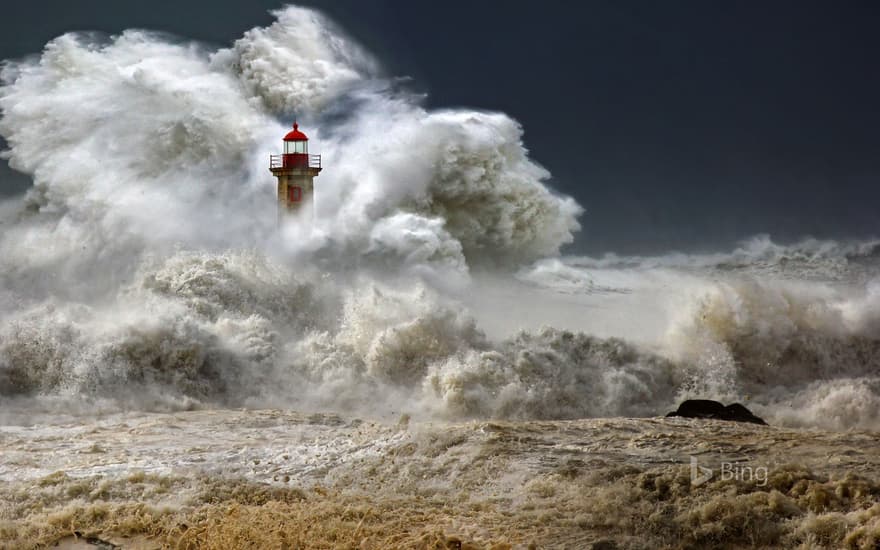 Farolim de Felgueiras, a lighthouse in Porto, Portugal