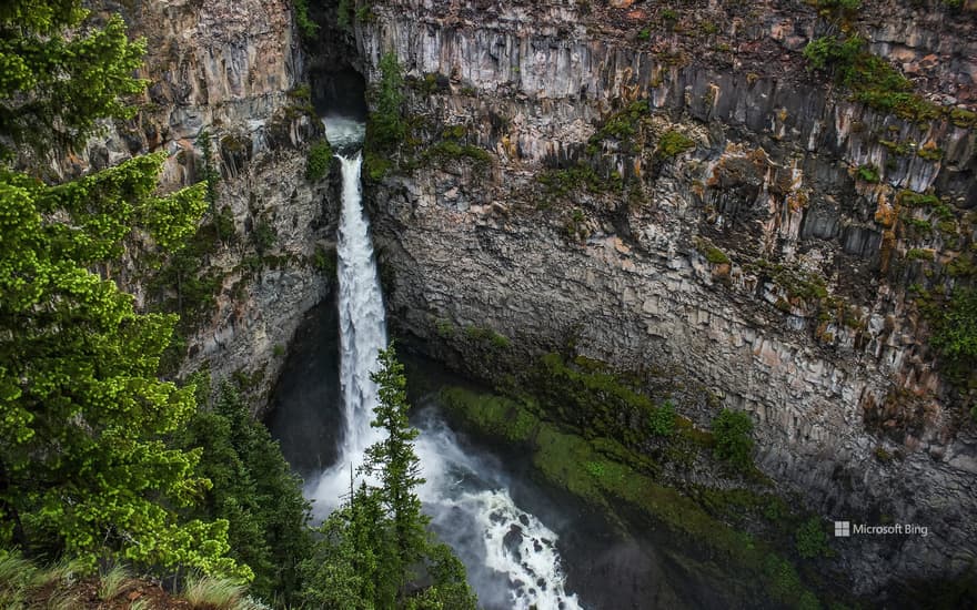 Helmcken waterfall in Wells Gray Provincial Park, British Columbia, Canada