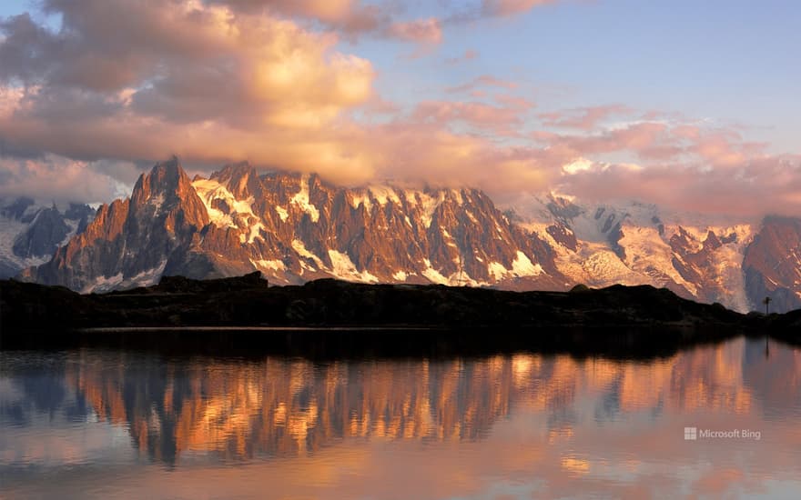 Mont Blanc massif, Lacs des Chéserys, Chamonix, France