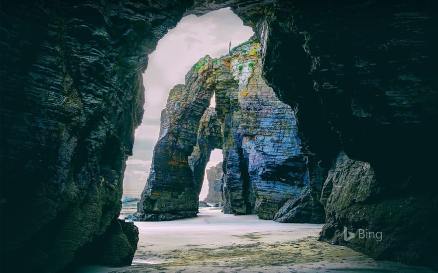 Las Catedrales beach, Galicia, Spain