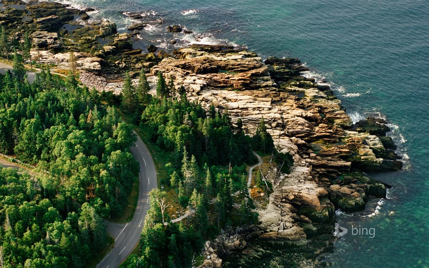 Coastline of Acadia National Park, Maine